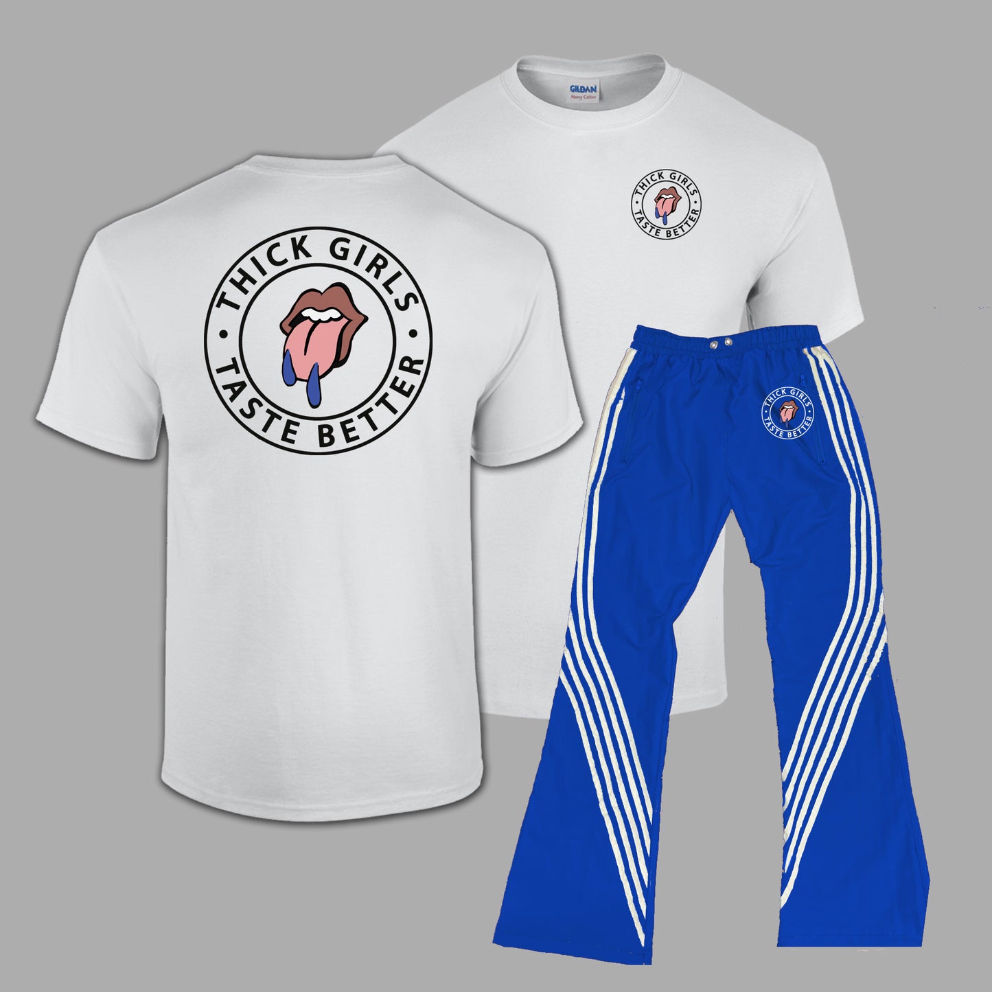 Thick Girls Track Pants Set
