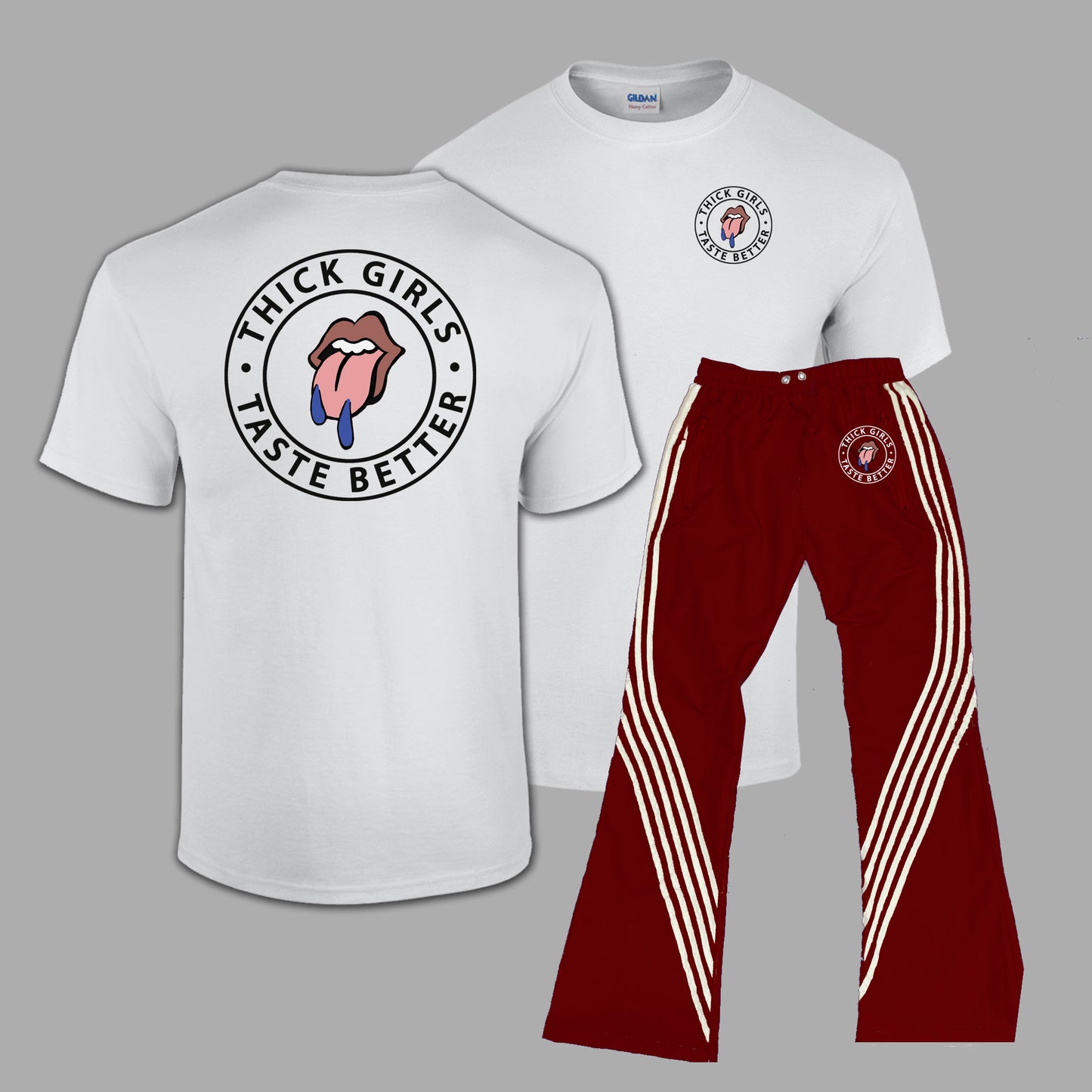 Thick Girls Track Pants Set