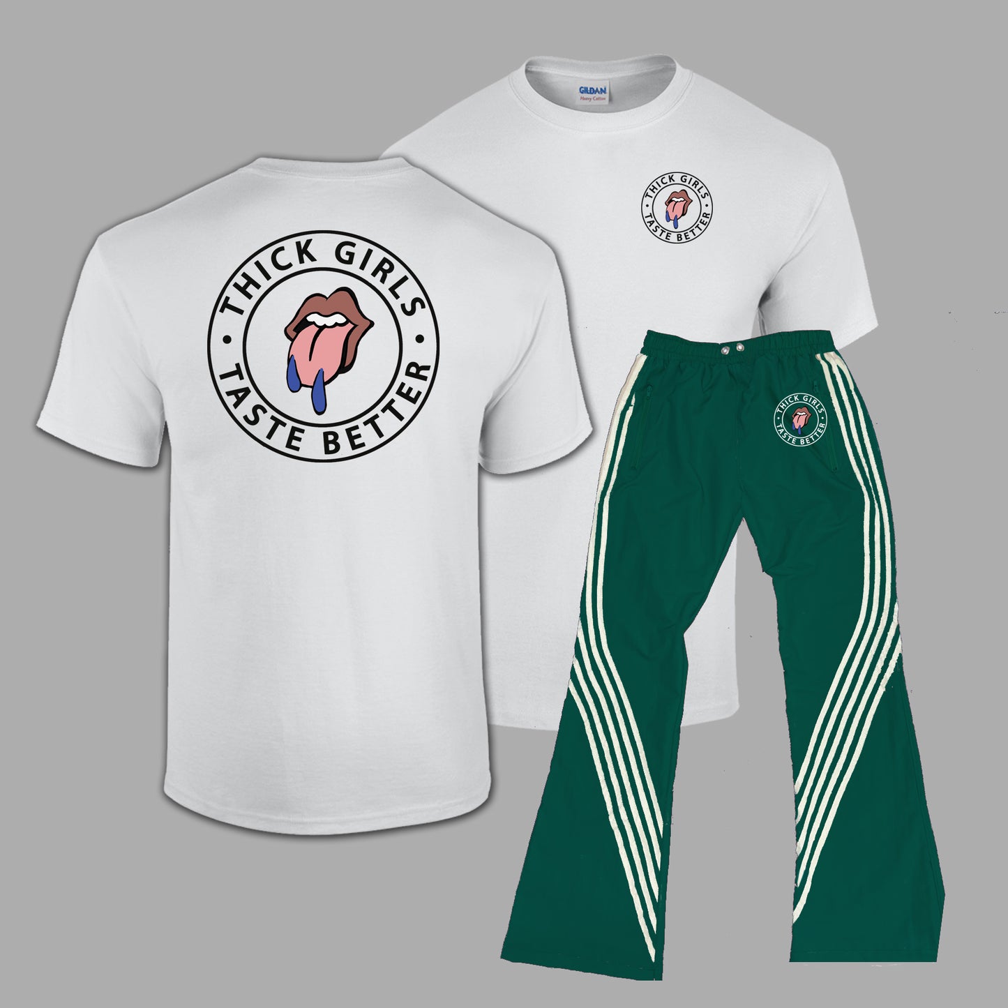 Thick Girls Track Pants Set