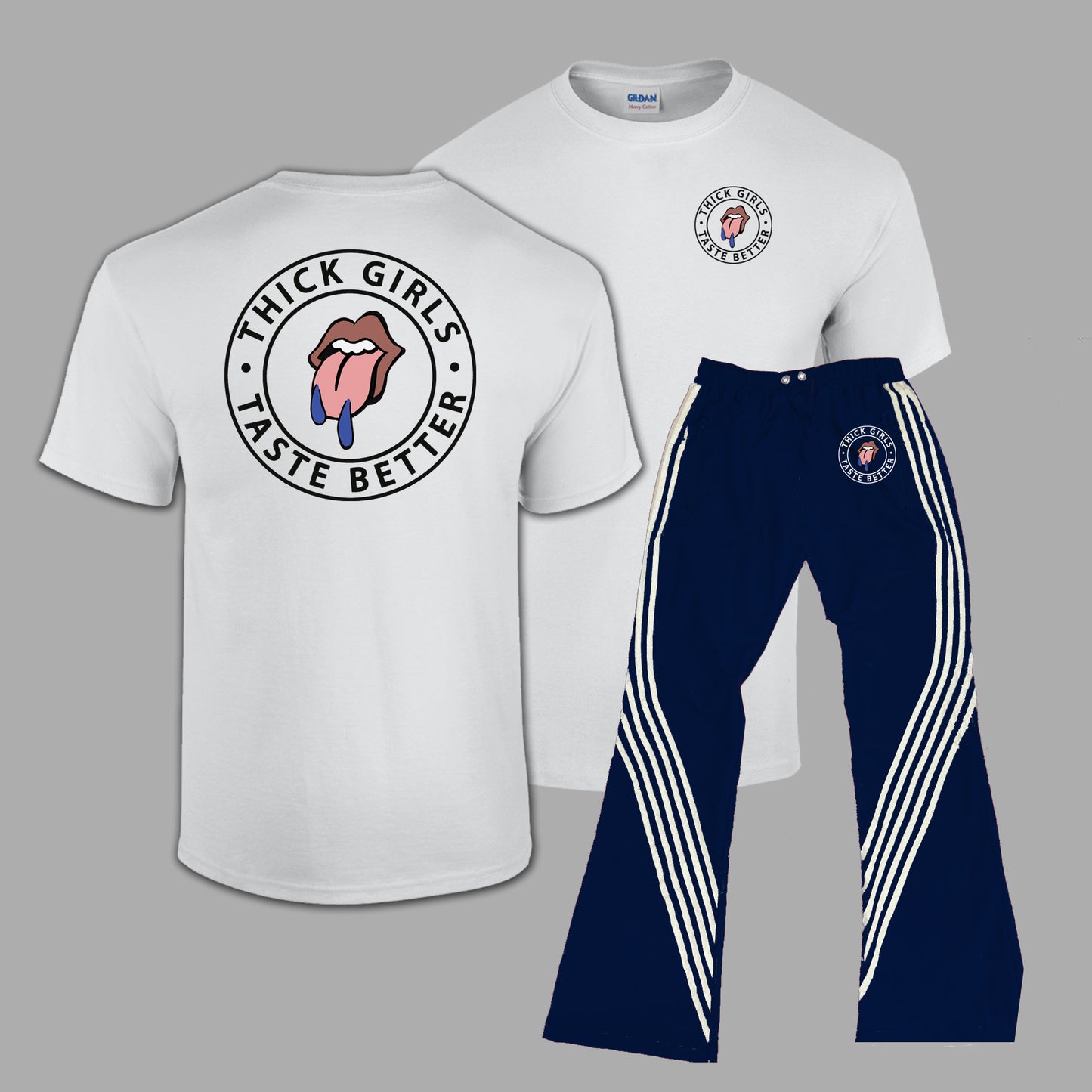 Thick Girls Track Pants Set