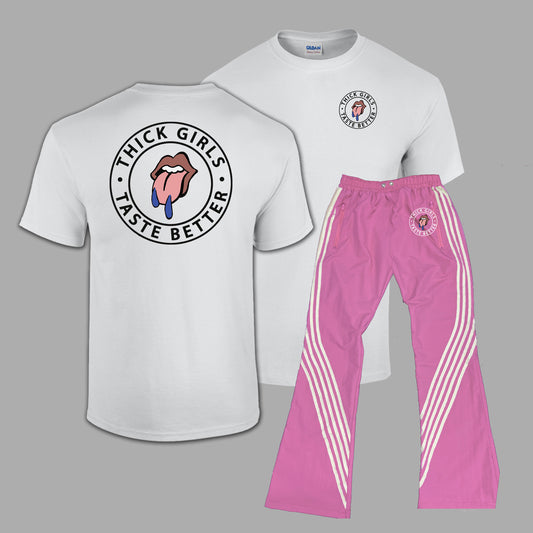 Thick Girls Track Pants Set