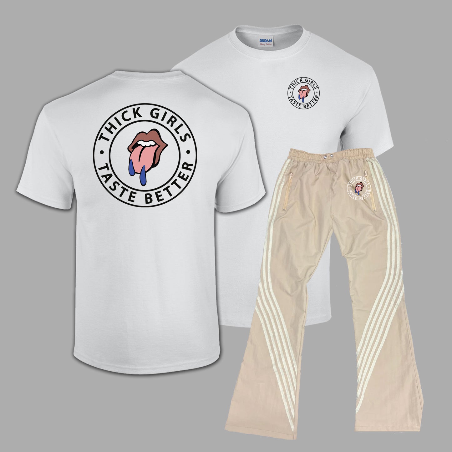 Thick Girls Track Pants Set