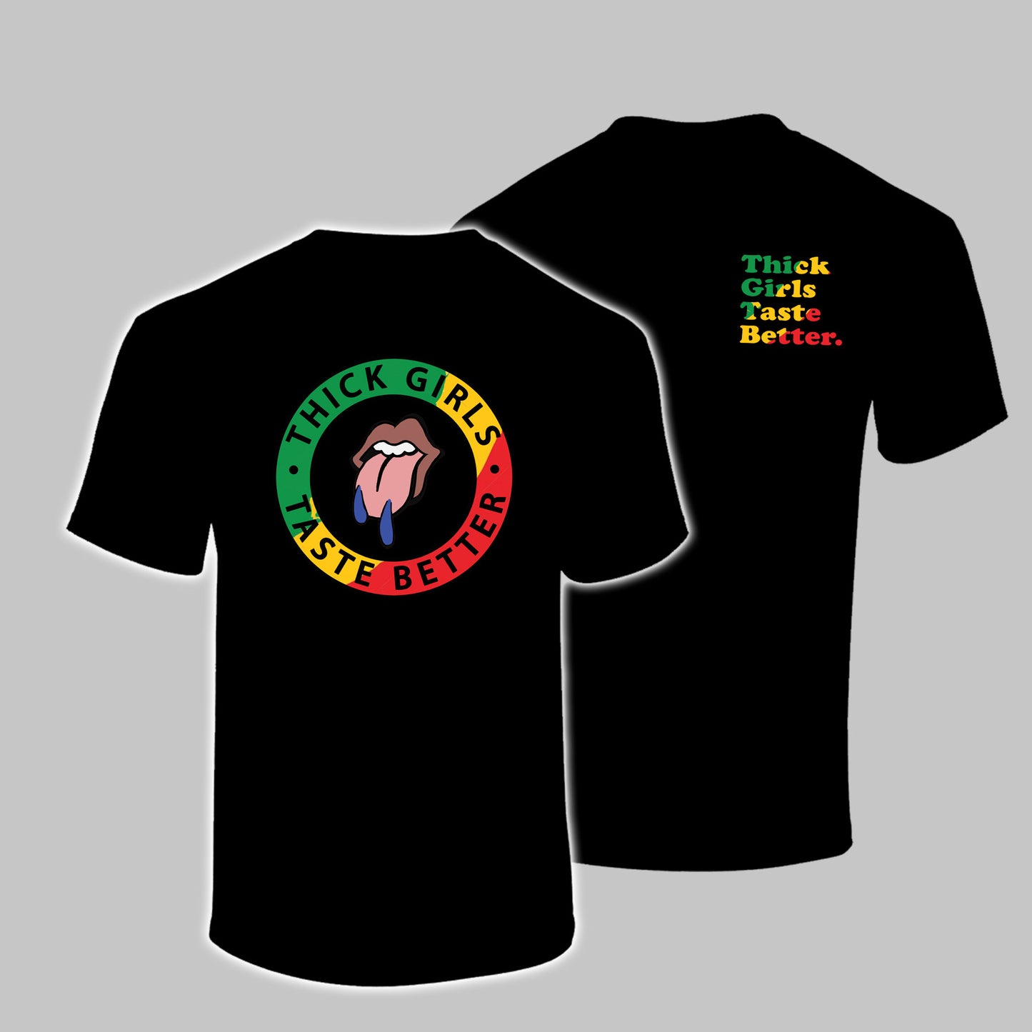 Thick Girls Black History Color Wave Tee