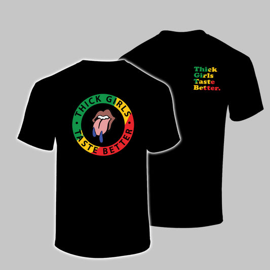 Thick Girls Black History Color Wave Tee