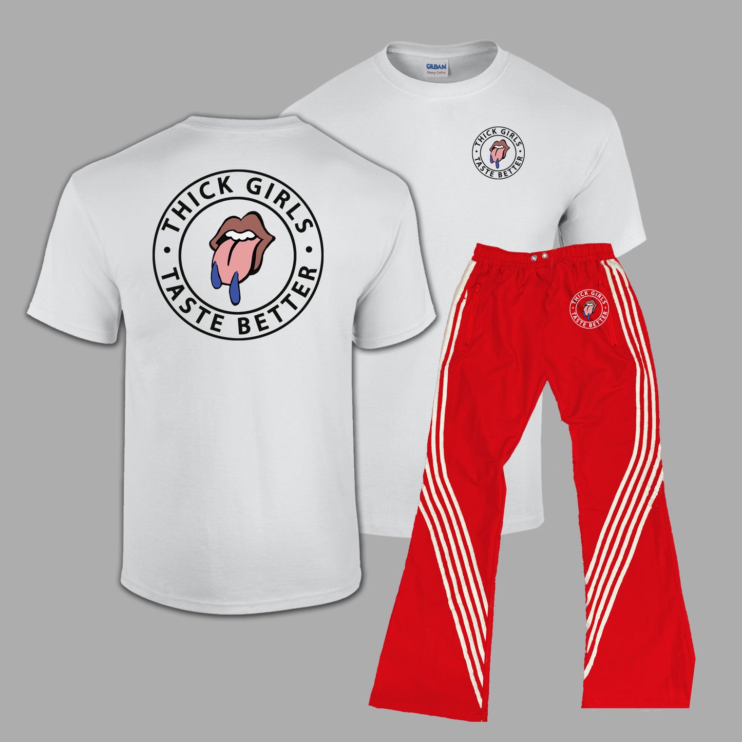 Thick Girls Track Pants Set