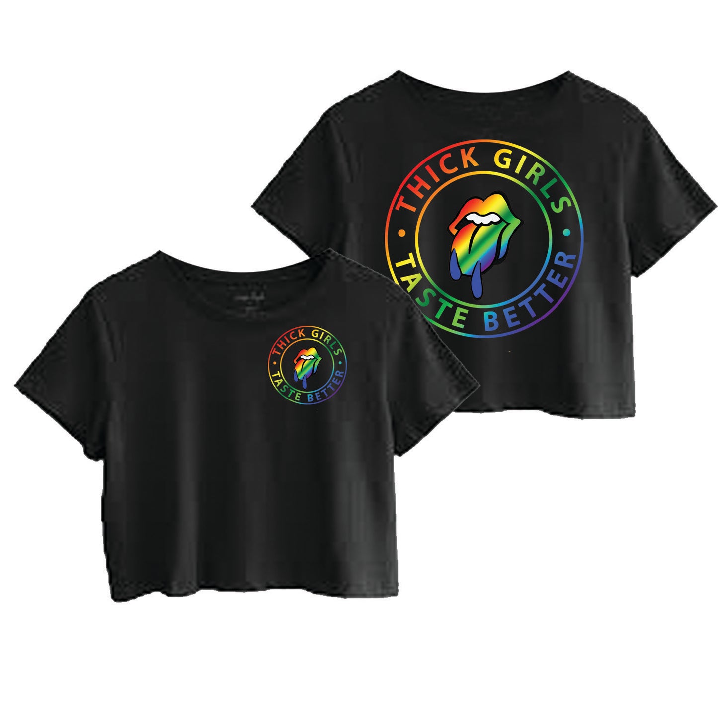 Thick Girls Pride Crop Top