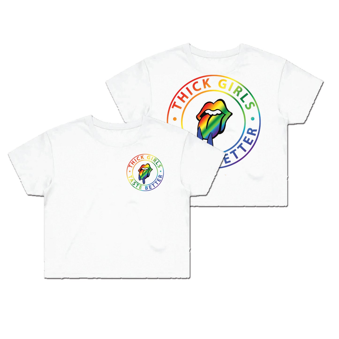 Thick Girls Pride Crop Top
